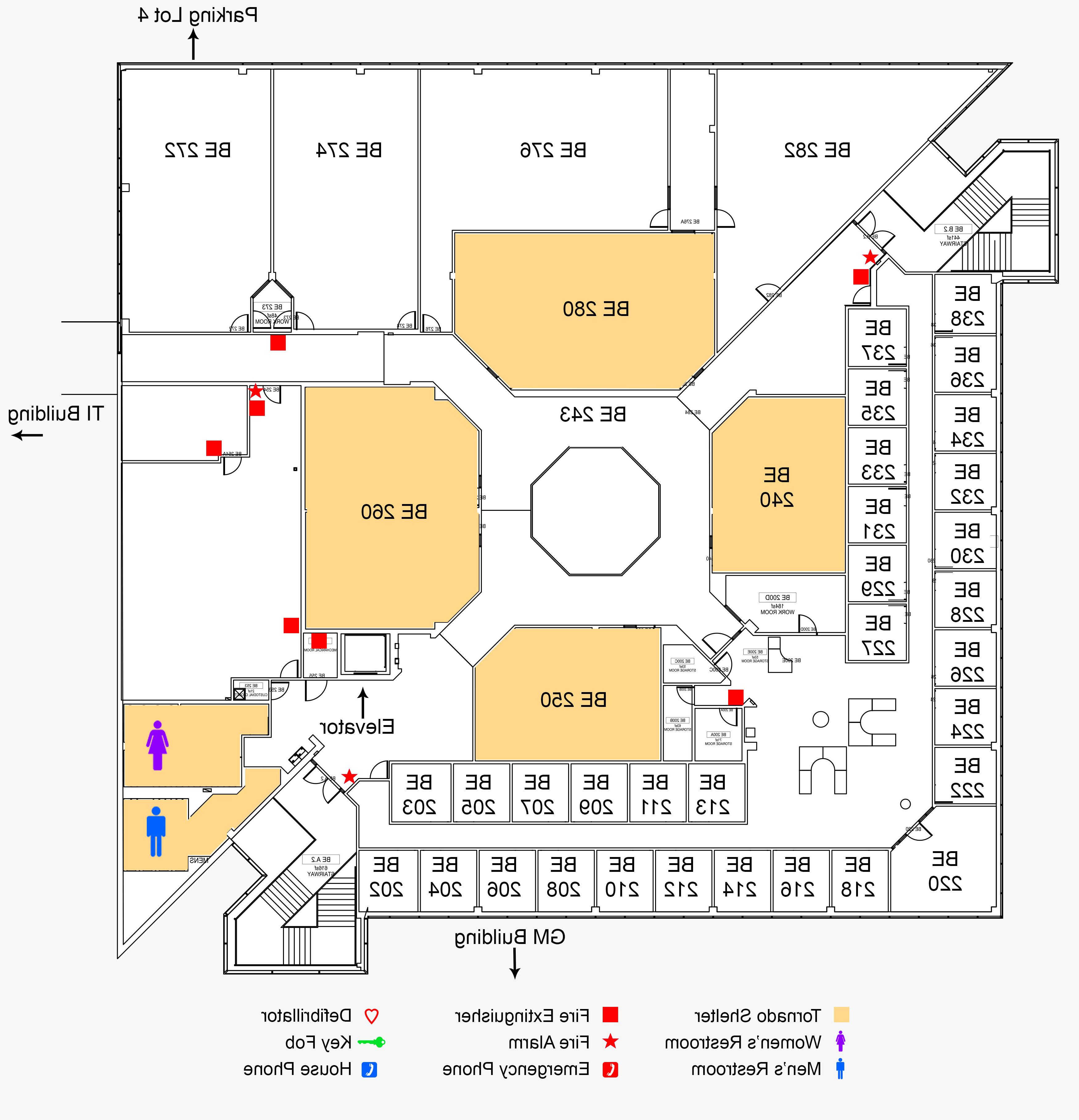Business Education Building second floor map